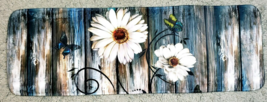 Rustic Daisy and Butterfly Kitchen Or Bath Mat Rug 16&quot;L x 47&quot;W Never Used - $24.99