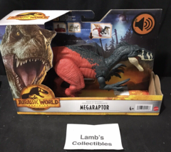 Mattel Jurassic World Dominion Roar Strikers Megaraptor Dinosaur Figure HGP79 - £42.13 GBP