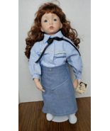 Brown Haired 19 Inch Cowgirl Porcelain Doll From Vera&#39;s Doll Cupboard - $11.87