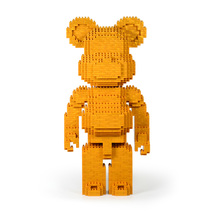Bearbrick (Golden) Brick Sculpture (JEKCA Lego Bricks) DIY Kit - £73.94 GBP