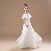 Chiffon Flower Girl Dress For Wedding Party Birthday First Communion Dress - £93.58 GBP