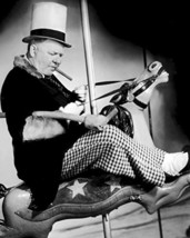 W.C. Fields In Poppy Vintage Pose Riding Carousel 16X20 Canvas Giclee - $69.99