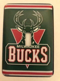 Primary image for Milwaukee Bucks Metal Switch Plate Sports