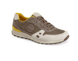 ECCO CS14 ST.1 Retro Men&#39;s Shoes US 11 UK 10 EU 44 CM 28.5 Grey/Brown Sneaker - £42.19 GBP
