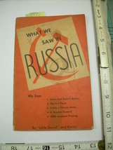 David, Kathy Walker 1960 What We Saw in Russia * Iron Curtain Travel Bio + Pics - £41.58 GBP