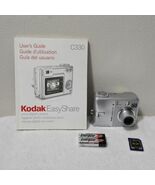 Kodak EasyShare C330 Digital Camera Bundle 5.0MP 3x Optical Zoom Silver ... - $581.89 MXN
