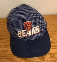 Chicago Bears vintage snapback Hat nfl checkered football VTG - £15.01 GBP