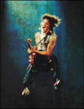 Eddie Van Halen onstage with his Frankenstein guitar 8 x 11 pin-up artwork - £3.38 GBP