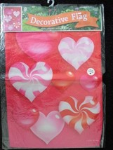 Candy Hearts Valentine Garden Flag- 2 Sided Message, 12.5&quot; x 18&quot; - £14.38 GBP