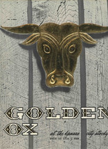 Golden Ox Restaurant Menu &amp; Wine List Kansas City Stock Yards Missouri  - $87.12