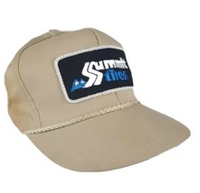 Vintage Summit Tires Hat Cap Strapback Cotton Twill Sewn Patch K-Brand T... - £22.05 GBP