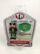  Tube Heroes Caveman Films Action Figure with Accessories Jazwares New Sealed - $14.80