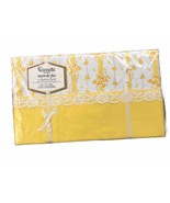 NEW Vintage Wamsutta Supercale Plus Twin Flat Sheet Rambling Rose White/... - $24.25