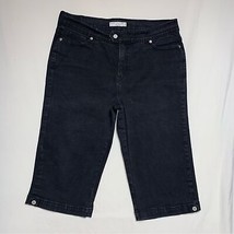 Vintage Black Label LEVI&#39;S 548 Jeans Women’s 16 Perfectly Slimming Crop Denim - £110.65 GBP