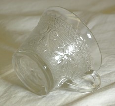 Sandwich Clear Tiara Snack Plate Cup Clear Glassware Vintage MCM - £10.17 GBP