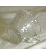Sandwich Clear Tiara Snack Plate Cup Clear Glassware Vintage MCM - £10.05 GBP