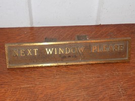 Vintage Next Window Raised Letter and Frame Brass Window Sign - $1,693.51 MXN