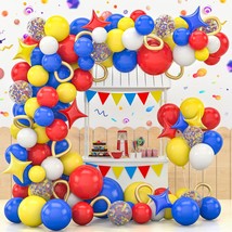 143 Pcs Carnival Circus Balloons Arch Garland Kit Carnival Theme Party Decoratio - £18.09 GBP
