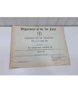 Vintage United States Air Force Certificate of Training 1964 24880  Depa... - £11.78 GBP