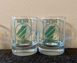 Big Sky Airlines Montana Shot Glasses - £18.84 GBP