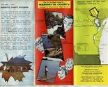 Marinette County Wisconsin Brochure with Map 1960&#39;s - $17.82