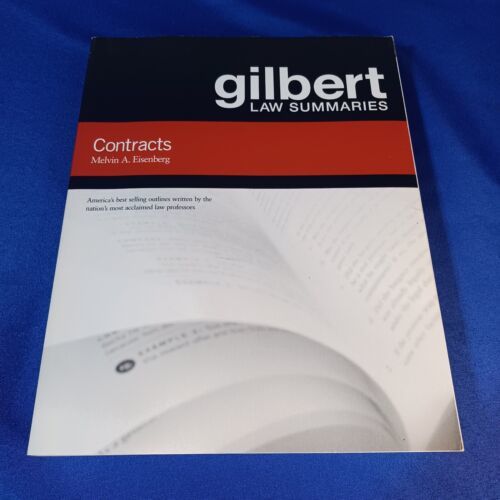 Gilbert Law Summaries on - Paperback, by Melvin A. Eisenberg - SEE PICS - $18.69