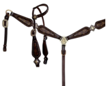 Western Saddle Horse Louis Vuitton Brown Leather Tack Set Bridle + Breas... - $188.80