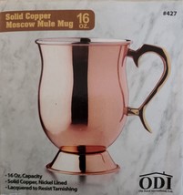 Old Dutch ~ Moscow Mule Mug ~ 16 oz ~ Solid Copper ~ Nickel Lined ~ Lacquered - £17.52 GBP