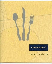 Riverwatch Food &amp; Spirits Menus Melton Lake Peninsula Oak Ridge Tennessee - £14.85 GBP