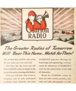 1944 Clarion Radio Company Advertisement WW2 Era Communication Post War ... - $645.46 MXN