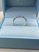0.50 Carat Round Cut Lab Grown Diamond Wedding Band 14k White Gold 11 St... - $395.52+