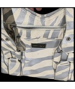 Jimmy Choo Zebra Purse Striped Gray and Creamy White Shoulder Bag - $4,702.20 MXN