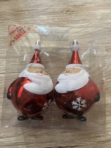 Christmas Hanging Santa Claus Ornaments  2 Pieces NEW - £12.43 GBP