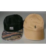 2 x Denim &amp; Supply Corduroy Camo &amp; Polo Khaki Ralph Lauren Adjustable Ca... - €214,21 EUR