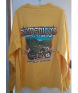 Vintage Harley Davidson Yellow Long Sleeve Tee XL Domenico&#39;s Kaneohe, Ha... - $528.11 MXN
