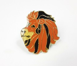 Lions Mane Head Lapel Pin Hat Tac Big Cat Panthera leo - £3.88 GBP