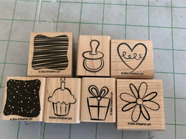 Stampin Up Little Layers Plus Rubber Stamp Set #2 - £4.99 GBP