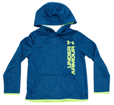 Under Armour Little Boy&#39;s YXS  Size 7 Blue Hoodie Hooded Sweatshirt Cold... - $44.54