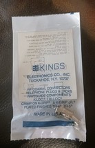 2each NEW IN BAG KINGS KC39-74 FEMALE CRIMP BNC RG58 **NOT CHINESE MAYBE... - £14.65 GBP