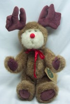 Boyds Archive Rudy Z. Mooseburg Bear As Rudolph 13" Plush Stuffed Animal New - $24.74