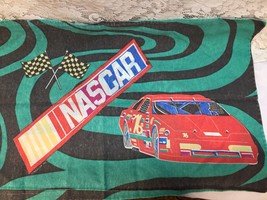 Vintage NASCAR Pillow Case The Bibs Company Fabric Material Sewing Quilting - £3.11 GBP