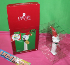 Carlton Heirloom Pez Polar Bear 5o Years Christmas Holiday Ornament 123 1952-02 - $19.79