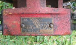 Vintage Toledo No 1-BR Ratcheting Pipe Threader Threading Machine As Is image 5