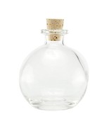 Spherical Clear Glass Bottle, 8.5 Oz. W/Cork (1, Cork) - $18.99