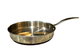 Revere Ware Saute Pan 10&quot; Stainless Copper Disc Bottom Heavy Duty Chefs ... - $50.02