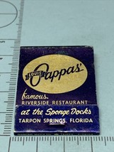 Vintage Matchbook Cover Lewis Pappas’ Riverside Restaurant Tarpon Springs,Fl gmg - £9.71 GBP