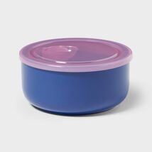 Room Essentials 2pc Food Storage Bowl Set 23oz Vented Lid Blue Pink - $203.26 MXN