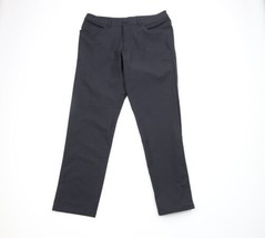 Lululemon Mens Size 34x32 Stretch Straight Leg ABC Chinos Chino Pants Black - £71.01 GBP