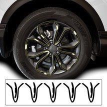 Fit Honda CR-V 2020-2022 Wheel Rim Chrome Delete Cover Decal Blackout Trim - £47.77 GBP