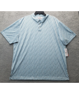 Grand Slam Polo Shirt Mens 2XL Multi Geo Print Stretch Golf Performance ... - $36.44 CAD
